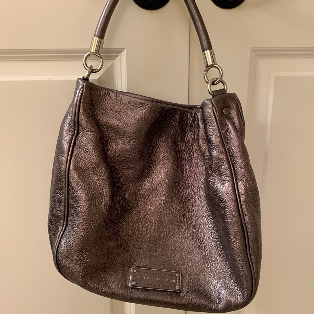 Marc by Marc Jacobs metallic bronze shoulder bag